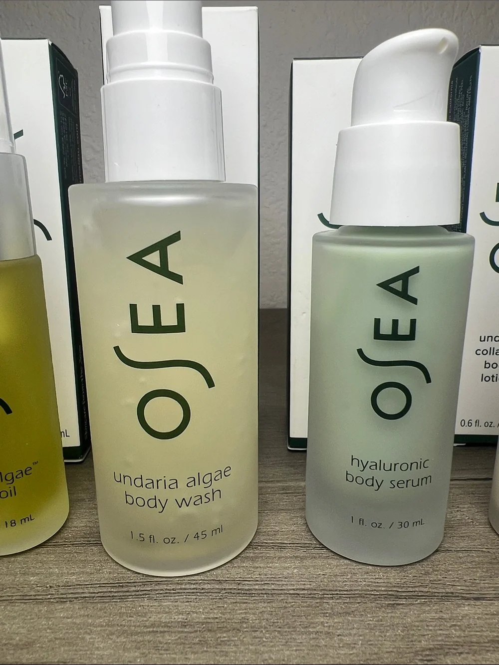 Osea Undaria Body Oil, Wash, Serum & Lotion Travel Bundle